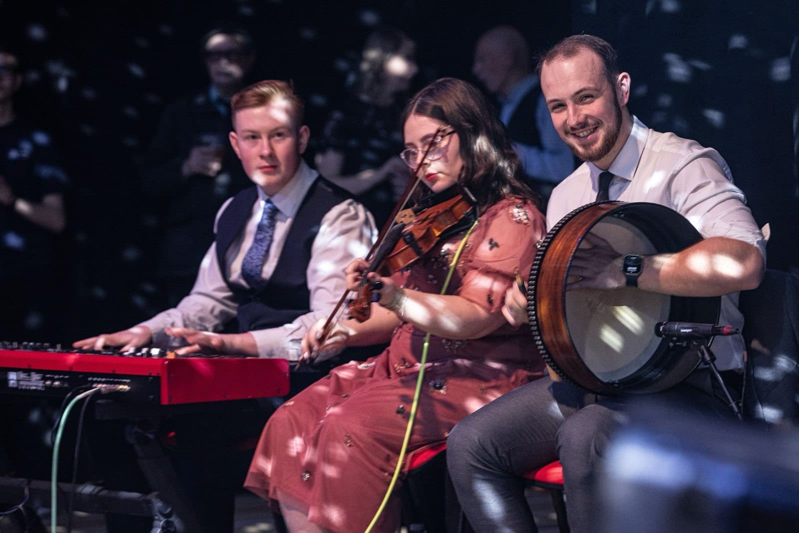 Calum McGregor performing with the Trad Awards 2024 house band in Inverness