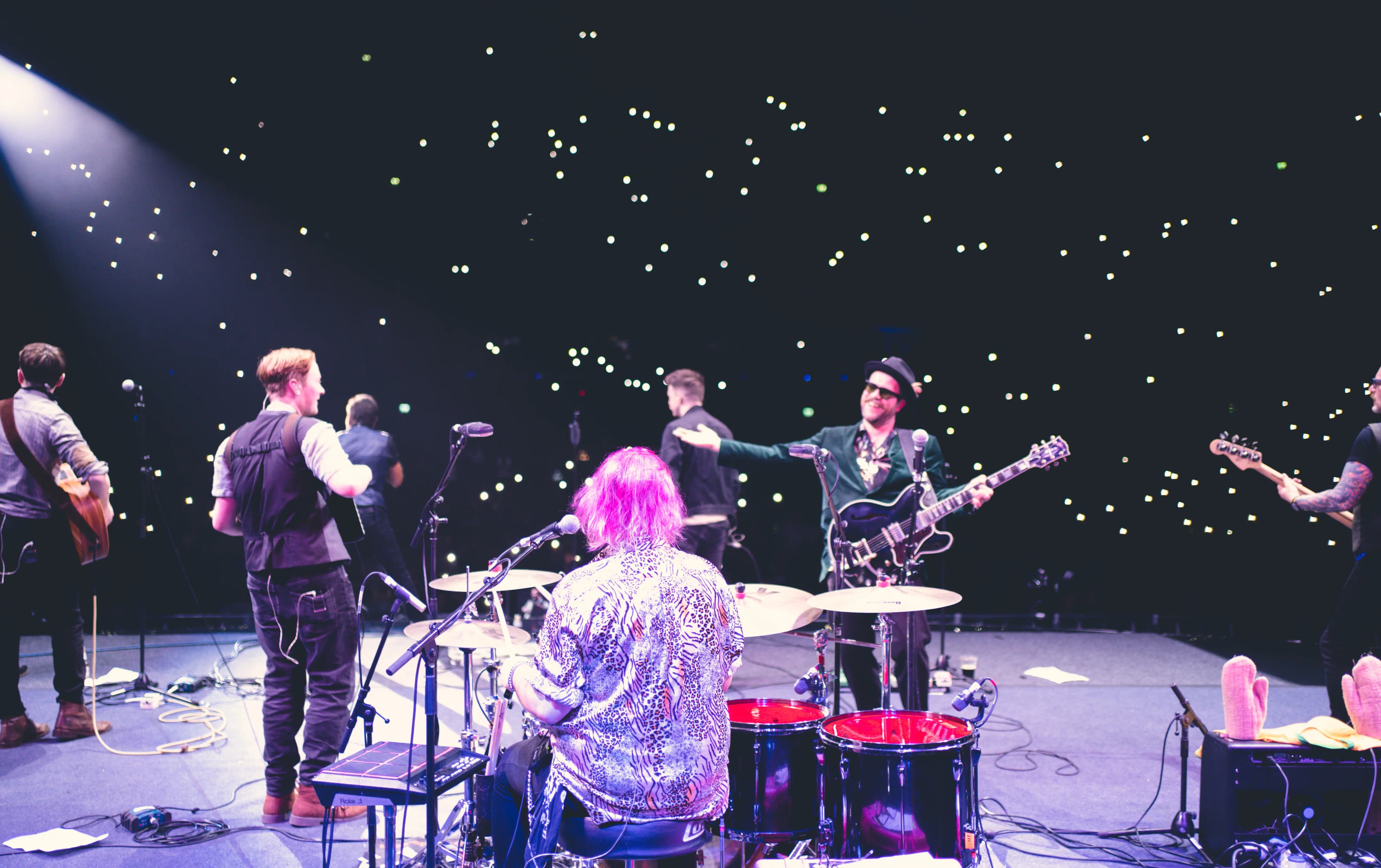 Promotional artwork for Johnny Mac and the Faithful at Rod Stewart support show