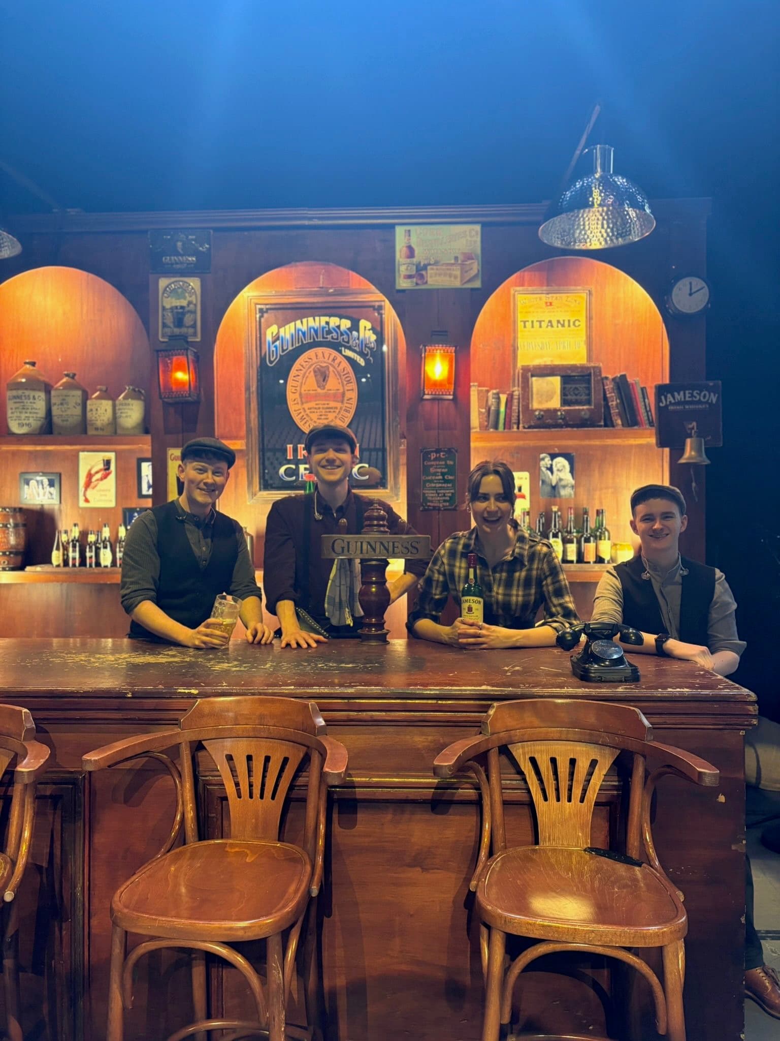 Backstage moment with Irish Celtic in France