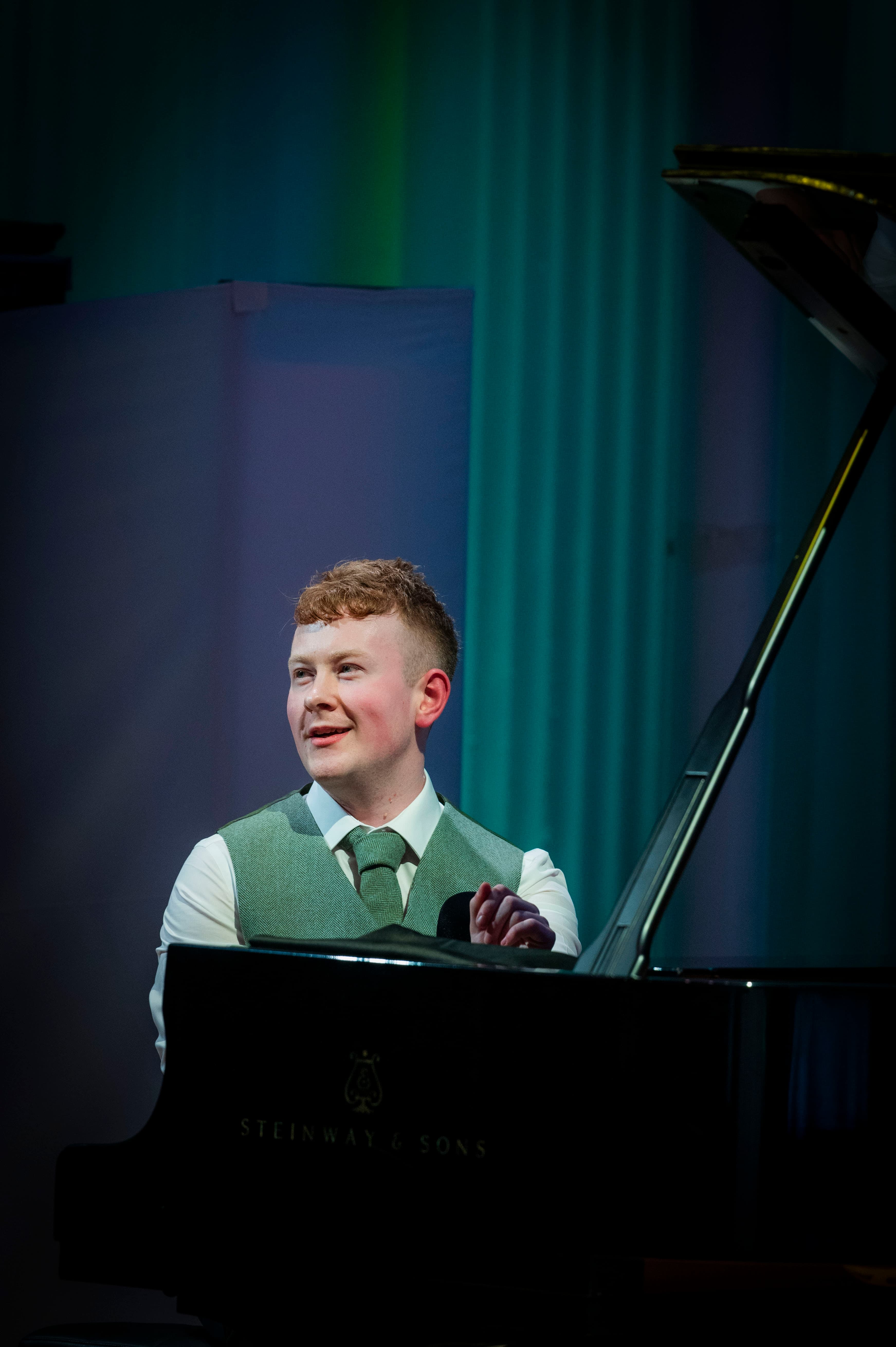 Calum McGregor portrait from the BBC Radio Scotland Young Traditional Musician of the Year 2026 Final